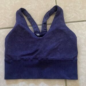 Purple sports bra